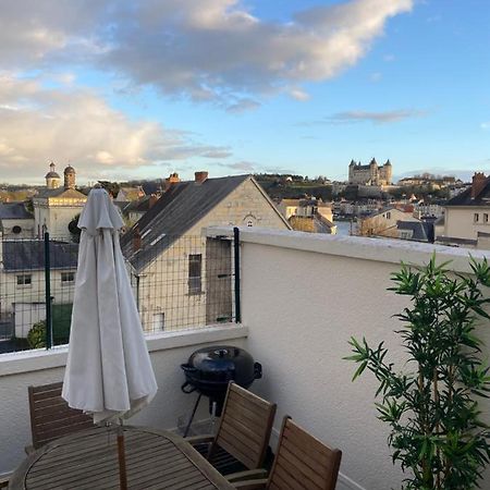 La Terrasse Saumuroise - Vue Chateau & Loire Extérieur photo